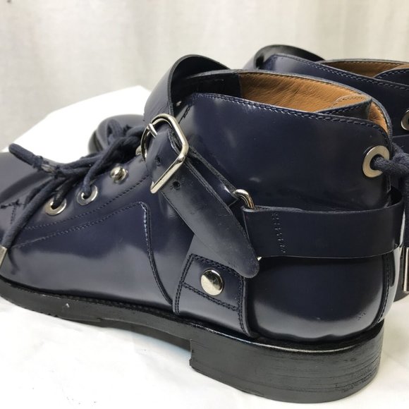 AUTHENTIC BALENCIAGA PARIS Balenciaga #326286 Blue Leather Men\'s Walker Boots 40 main image 9
